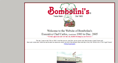 Desktop Screenshot of bombolinis.com